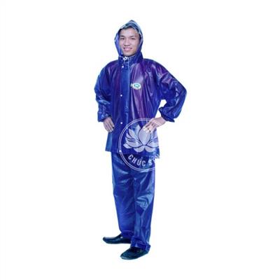 Bộ quần áo mưa vải nhựa PVC cao cấp