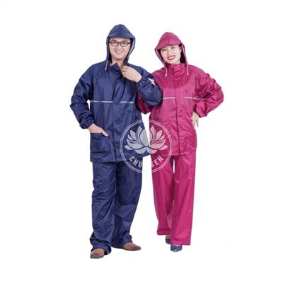 Bộ quần áo mưa vải dù cao cấp hiệu chúc sen