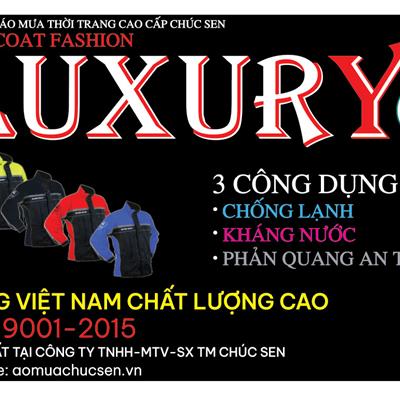 BỘ QUẦN ÁO MƯA THƠI TRANG CAO CẤP LUXURY CHÚC SEN